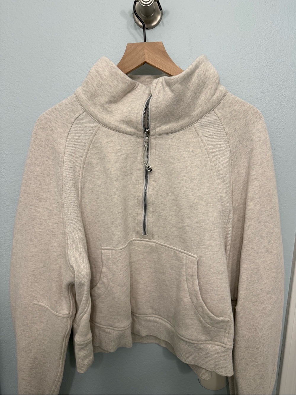 Lululemon | Cream Half-Zip Funnel Neck Pullover
